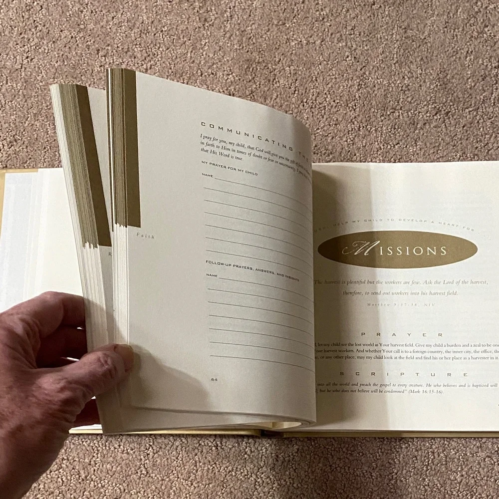 Lord Bless My Child Hardcover Book Y2K Keepsake Family Precious